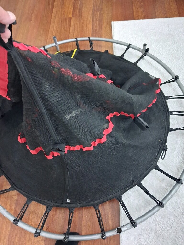 BÜYÜK TRANBOLİN 140 CM ÇAPINDA GAYET İYİ GÖRÜNDÜĞÜ PARÇALARI VAR - 6