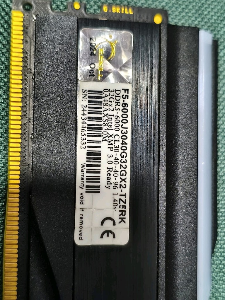 g skill Trident Z5 RGB 64gb ddr5 ram kiti 6000mhz - 4