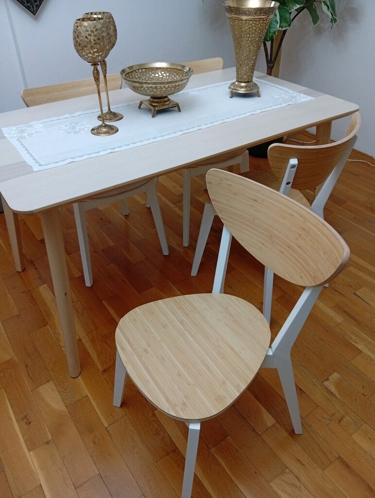 IKEA TAMAMEN AHŞAP MASA SANDALYE - 4