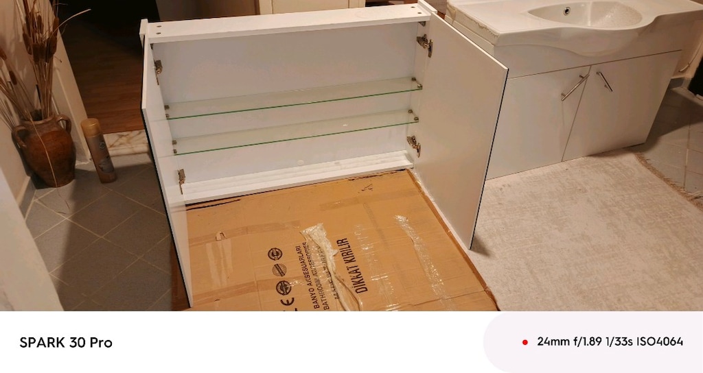 kale banyo dolabı 100 cm - 4