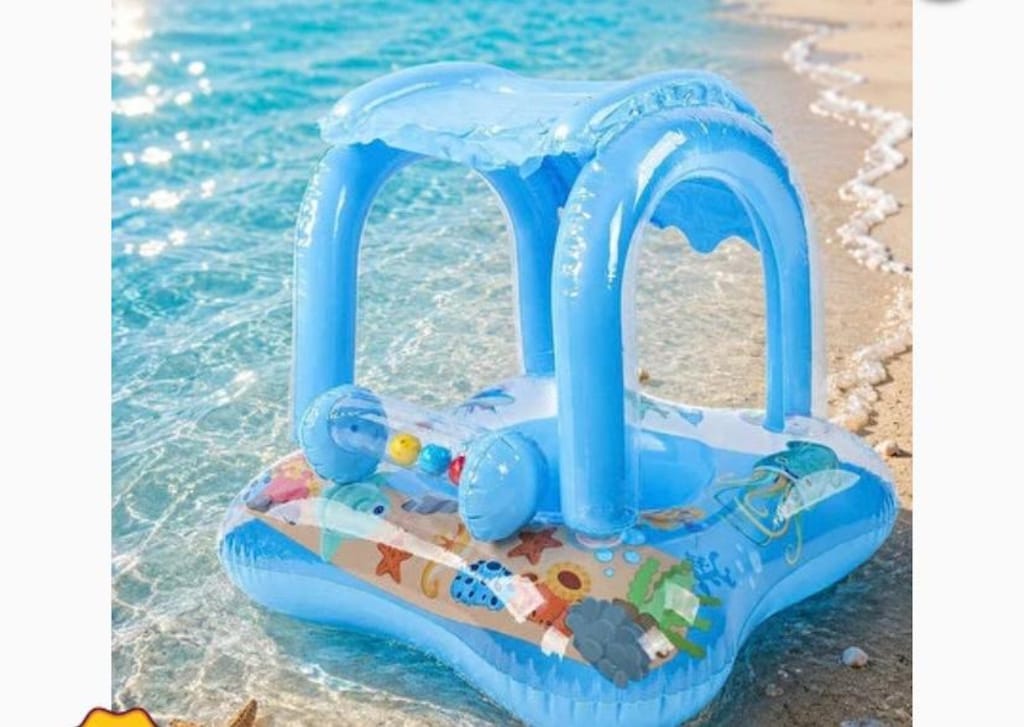 Bestaway çocuk havuzu/Gölgelikli Bebek deniz simiti/Quechua Çadır - 7