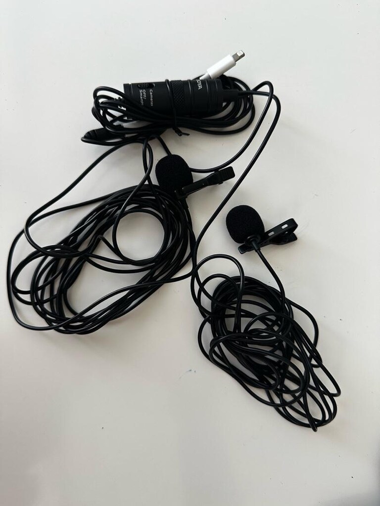 BOYA marka az kullanılmış kablolu 2 kişilik mikrofon - 3