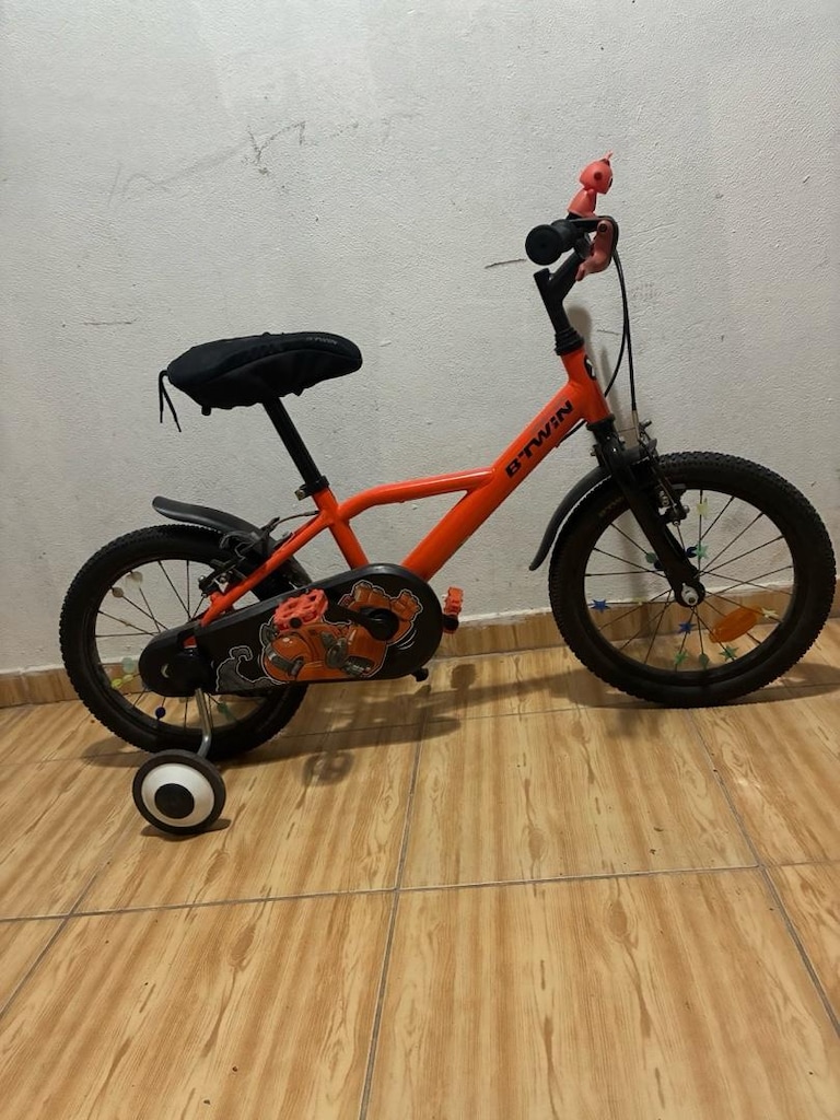 BTWIN 16 Jant Çocuk Bisikleti – Destek Tekerlekli, Temiz ve Bakımlı - 3