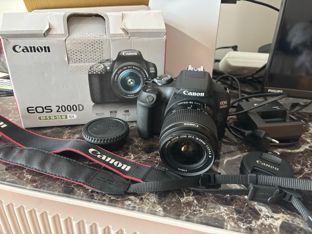 CANON EOS 2000D DSLR Fotoğraf makinesi +EF-S 18-55mm III kit lens - 2