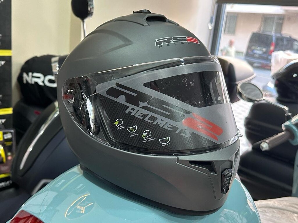 RS2 32001/3 KAPALI KASK - TİTANİUM GRİ - 2