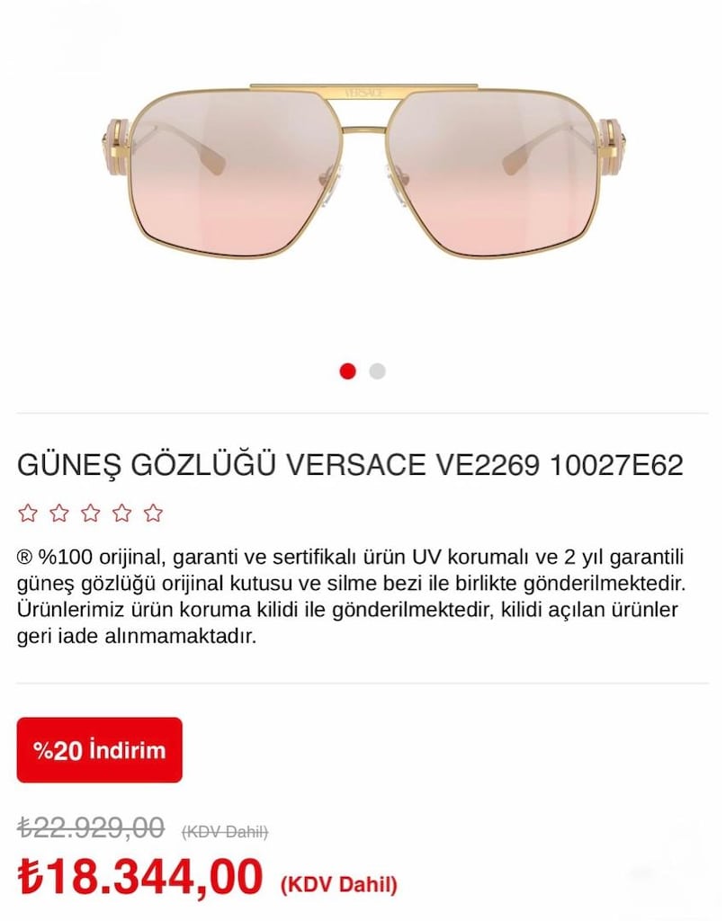 Orijinal Versace Gözlük - 2