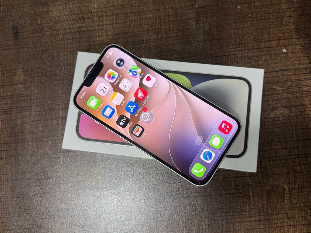 İPHONE 14 BEYAZ 128GB TERTEMİZ DEĞİŞENSİZ HERŞEYİ ORJİNAL - 3