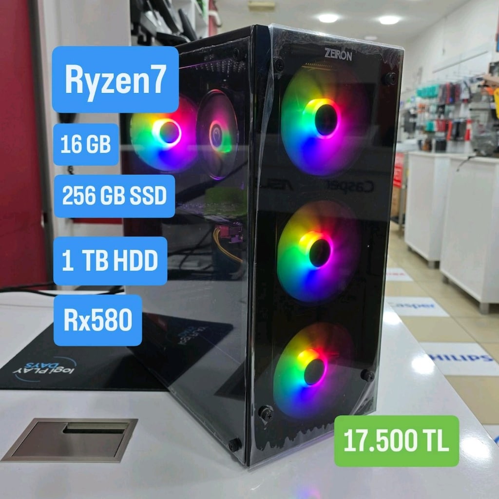 RYZEN 7 – RX 580 8 GB OYUN BİLGİSAYARI - 9