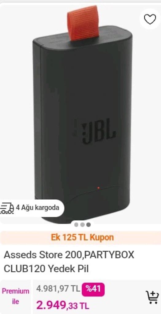 JBL PartyBox Club 120 (Beyaz) - 8