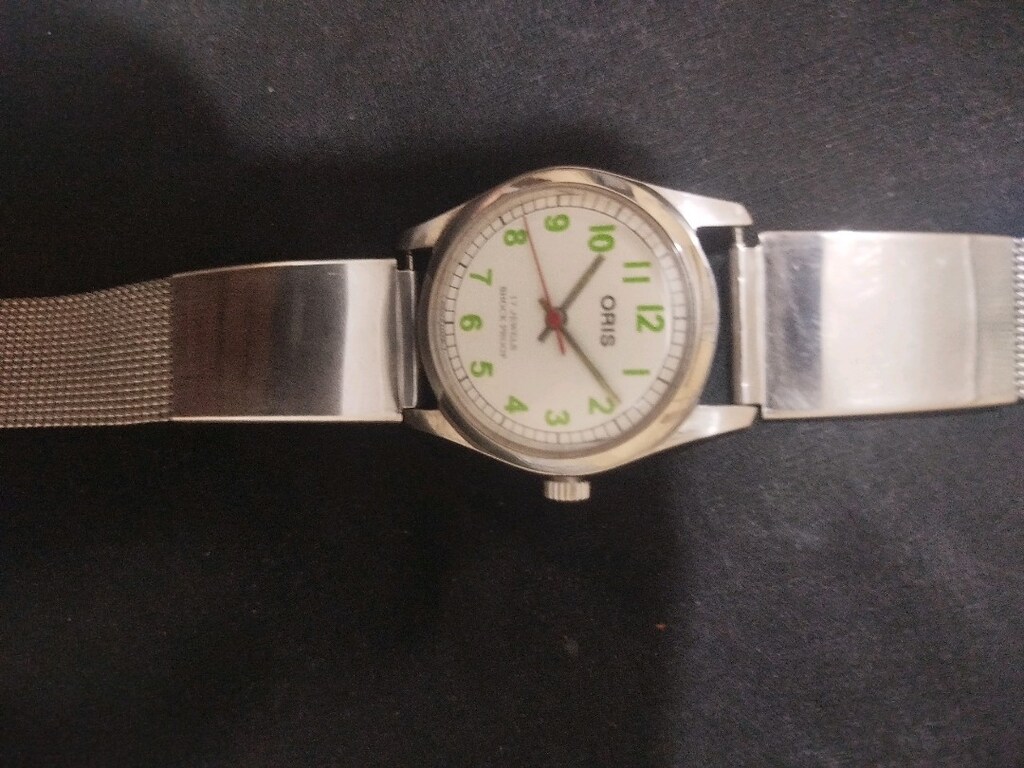 ORİS Star. vintage military 21 jewels kurmalı. 35 mm - 4