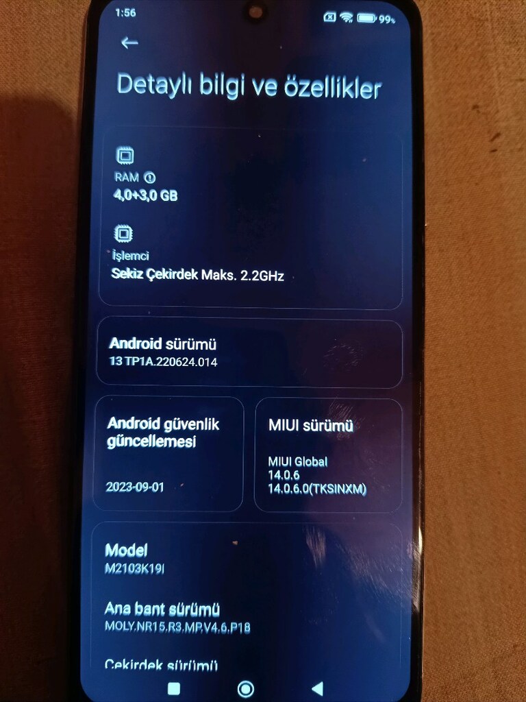 redmi Note 10T 5G yd 4+3/128 - 6