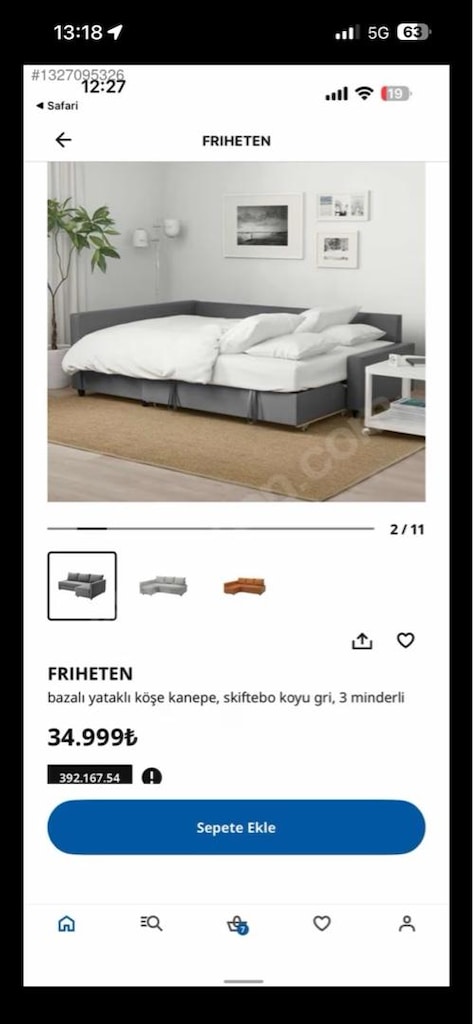 çok amaçlı dolap portmanto / İkea L koltuk - 11
