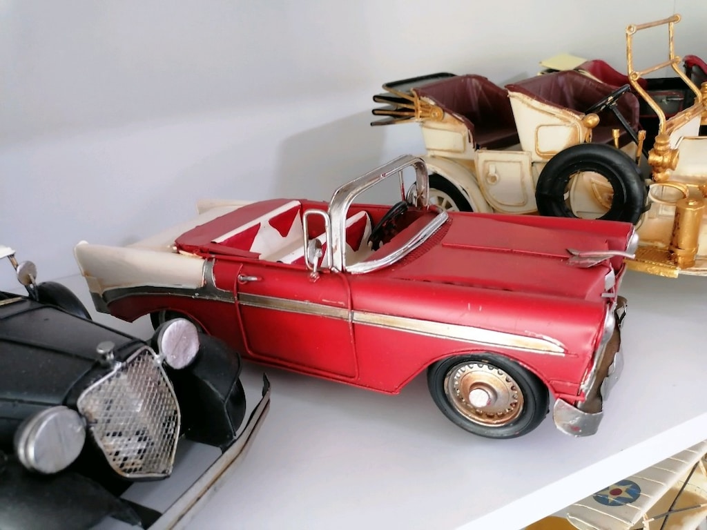 MNK MARKA KLASİK CHEVROLET MODEL NOSTALJİK METAL ARABA - 2