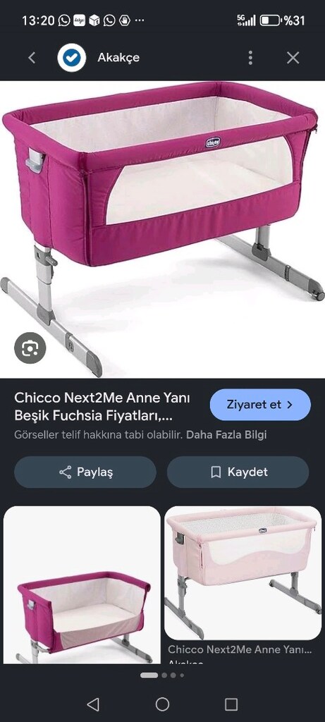 Anne yanı beşik chicco - 3