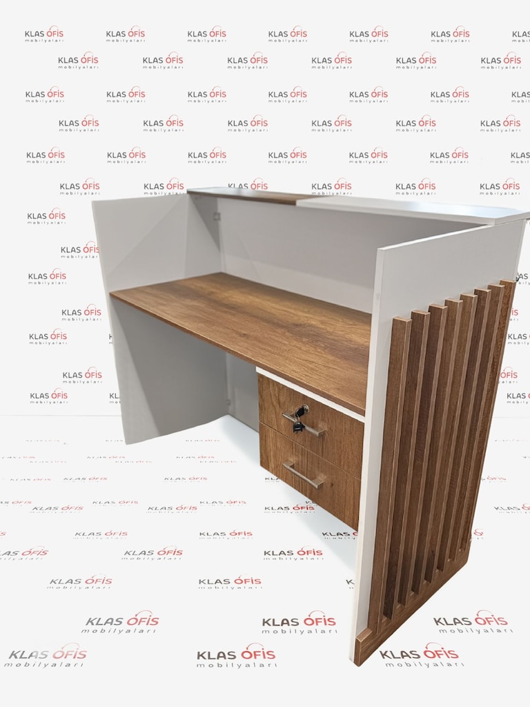 KLAS OFİS ÜSKÜDAR 140x65 BEYAZ BAROK DANIŞMAN MASASI SIFIR - 4