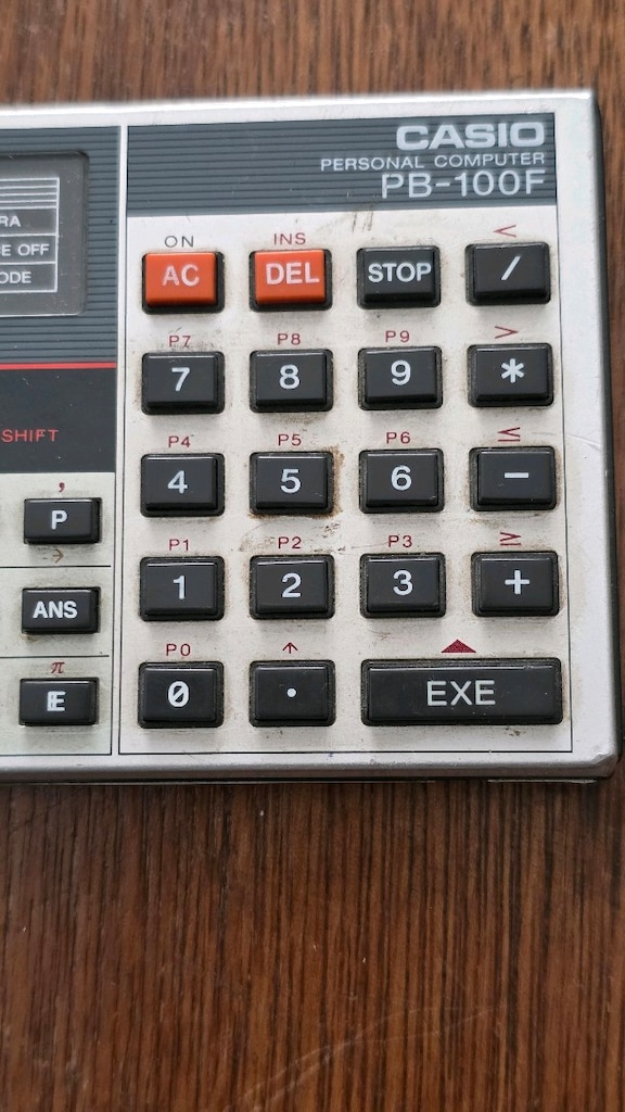 Vintage Casio PB-100F cep bilgisayarı - 4