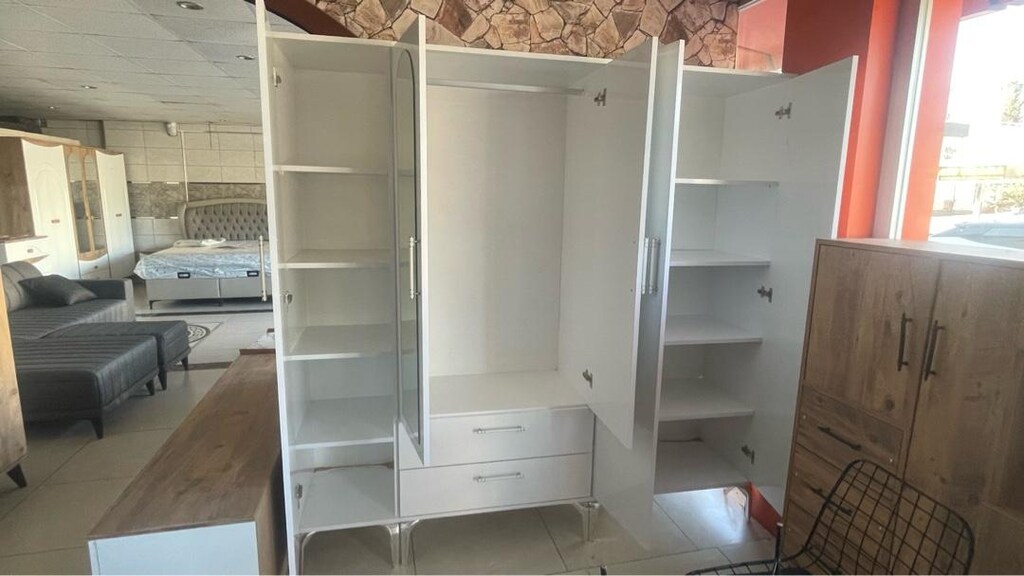 5 Kapaklı elbise dolabı mdf - 5