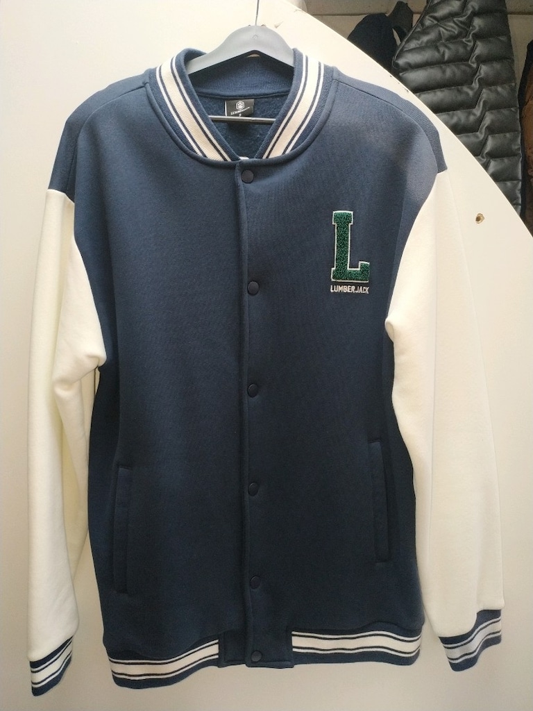ORİJİNAL Lumberjack Lacivert Beyaz Kolej Ceket - 2