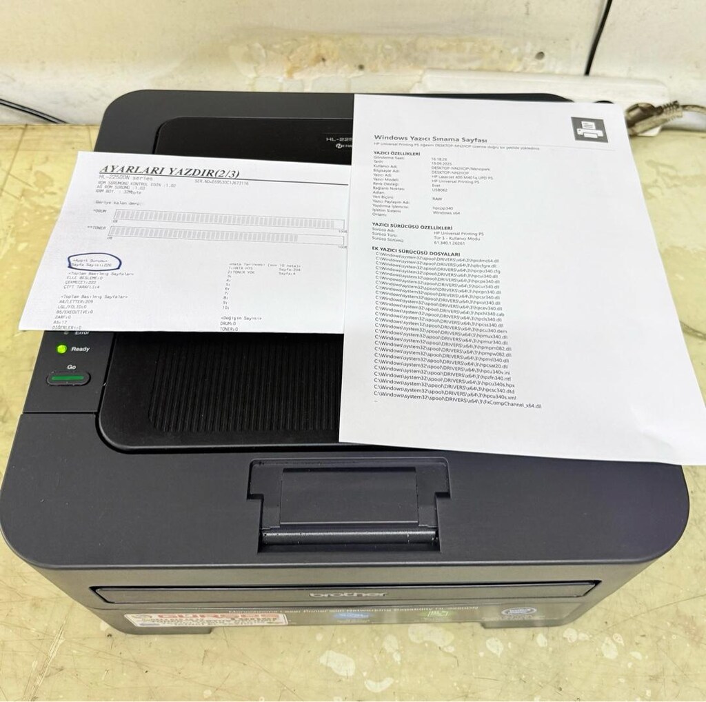 YAZICI BROTHER HL2250DN LASER Ekonomik Bakımlı Networklu - 7