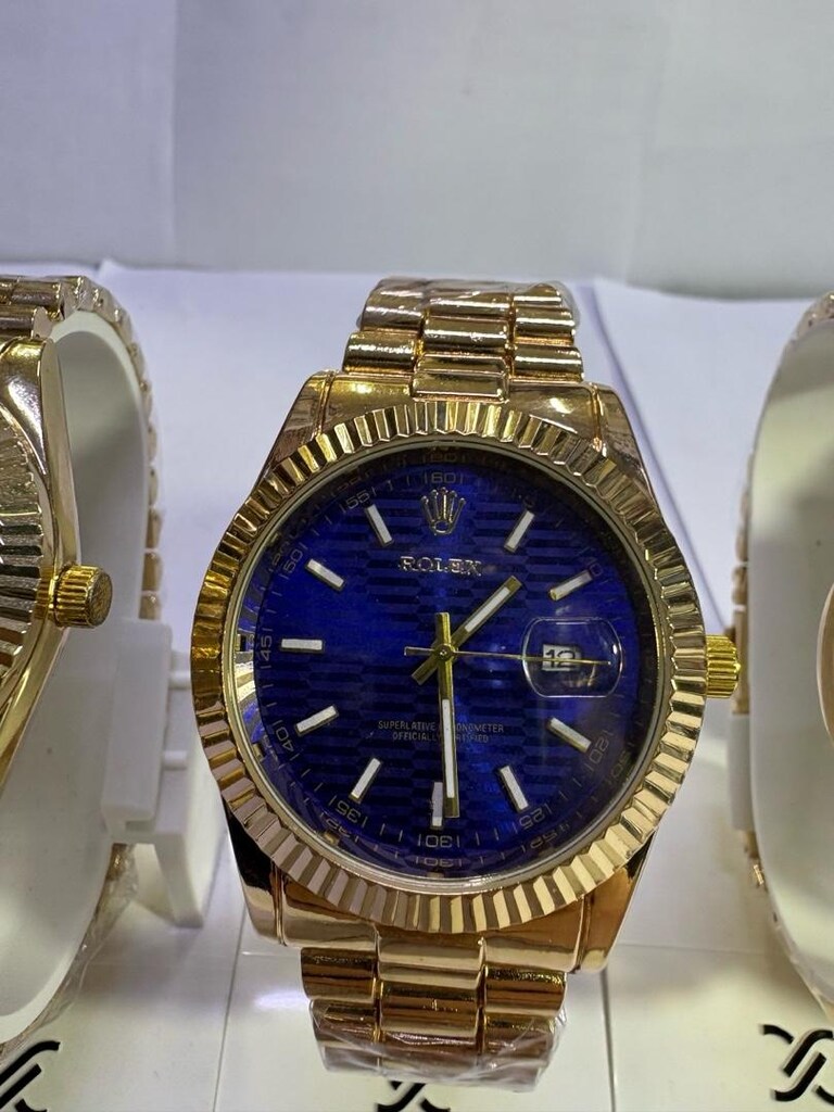 Rolex Model Gold Takvimli Metal Kordon Saatler – Lüks & Şık Seri - 5
