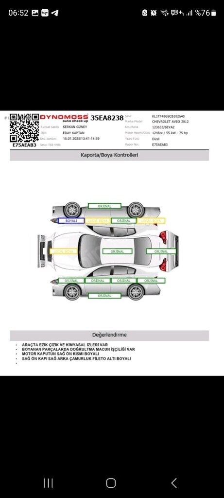 135.000 Km Değişensiz 2012 Model Aveo 1.3D - 12