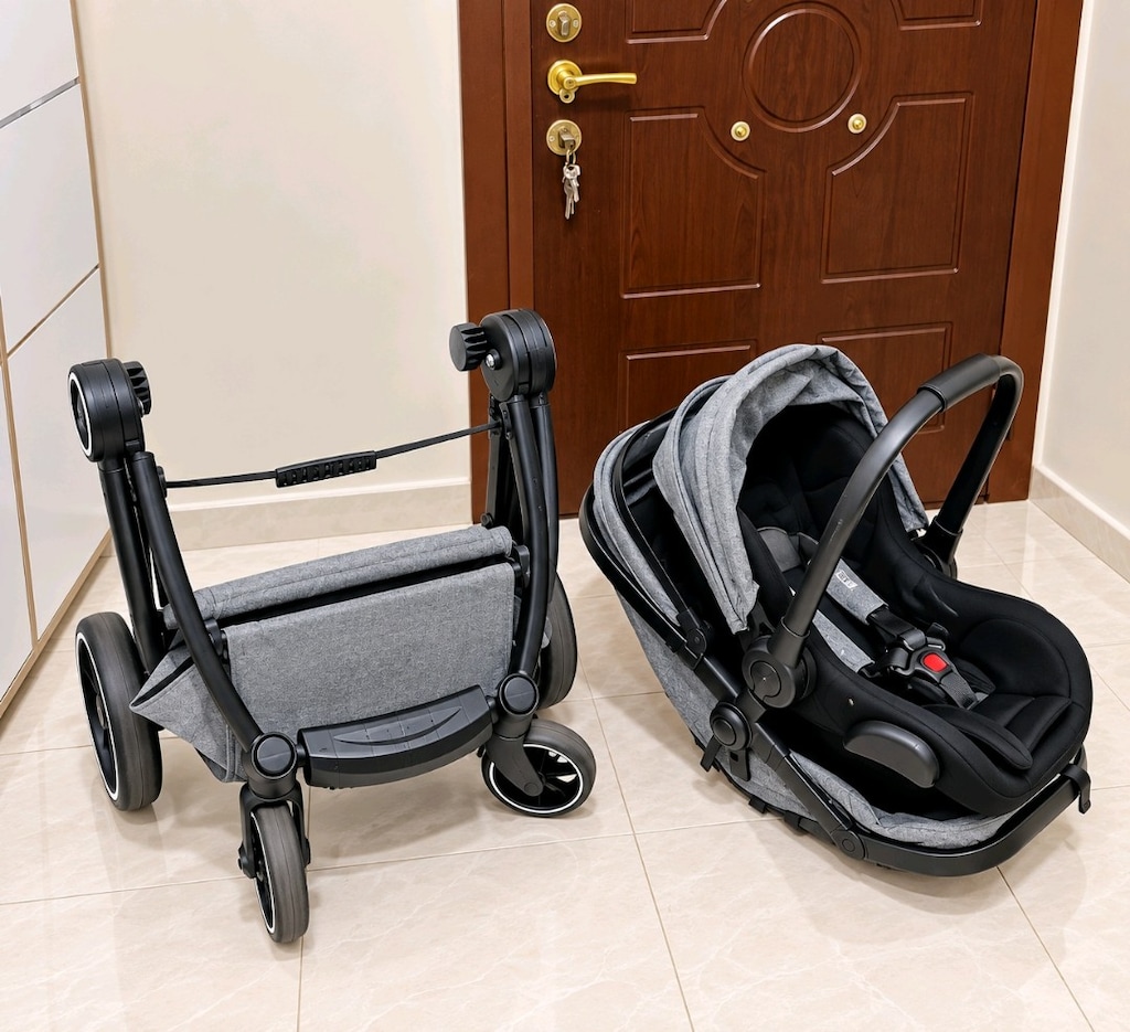 TommyBaby Toranto Black VIP Travel Sistem Bebek Arabası + Oto Koltuğu - 8