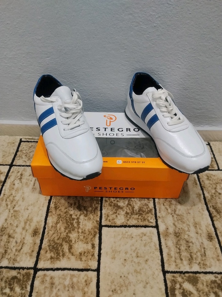pestegro hakiki deri spor ayakkabı 42 no - 4