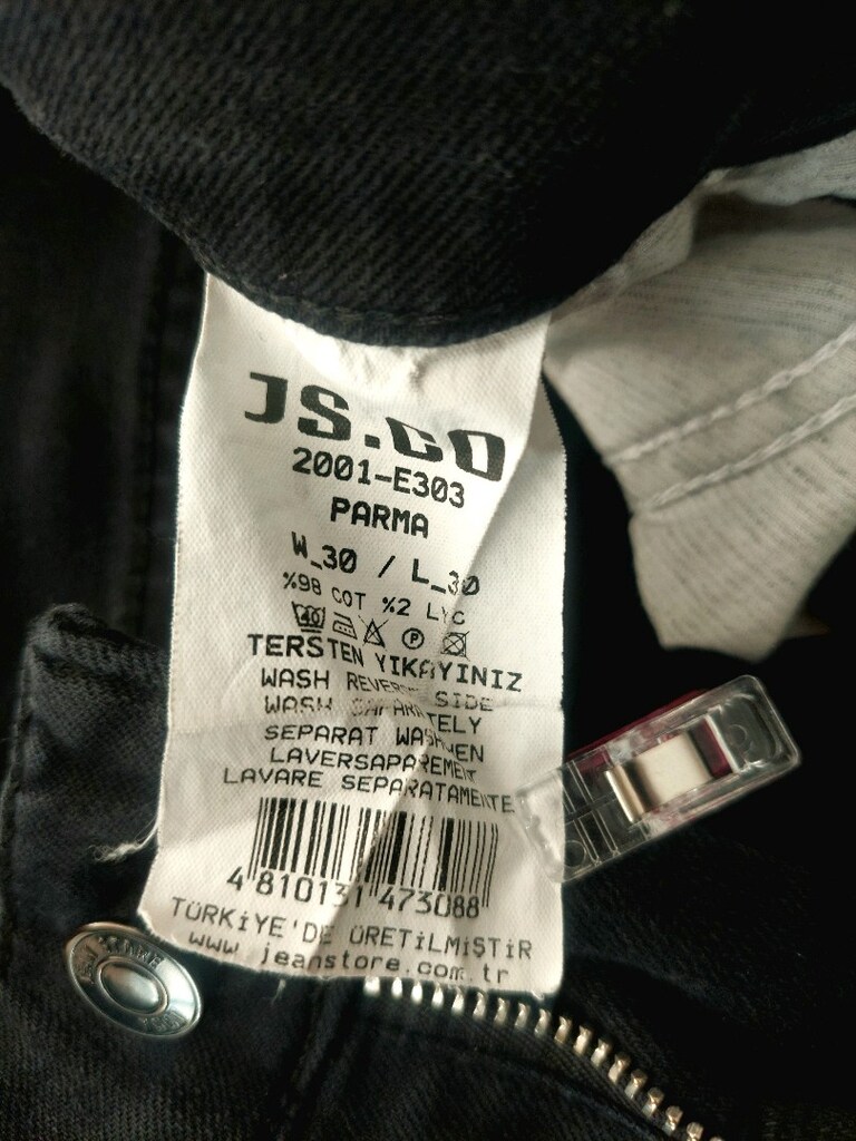 JSCO Parma erkek siyah kot pantolon - 9