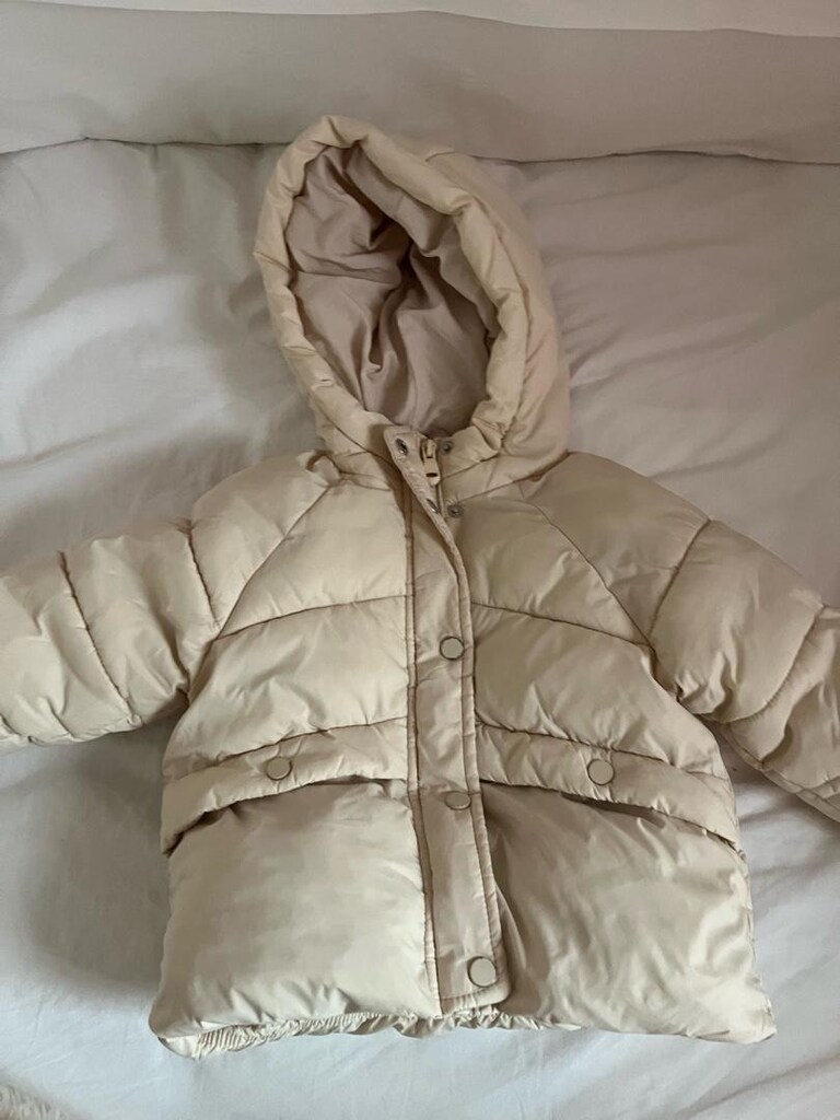 Zara Kız Bebek Krem Mont - 2