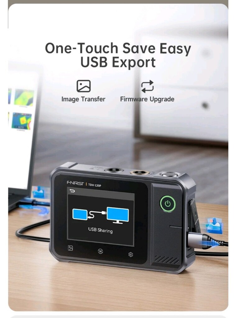 Fnirsi TDM 120P termal kamera ve ölçü aleti - 11