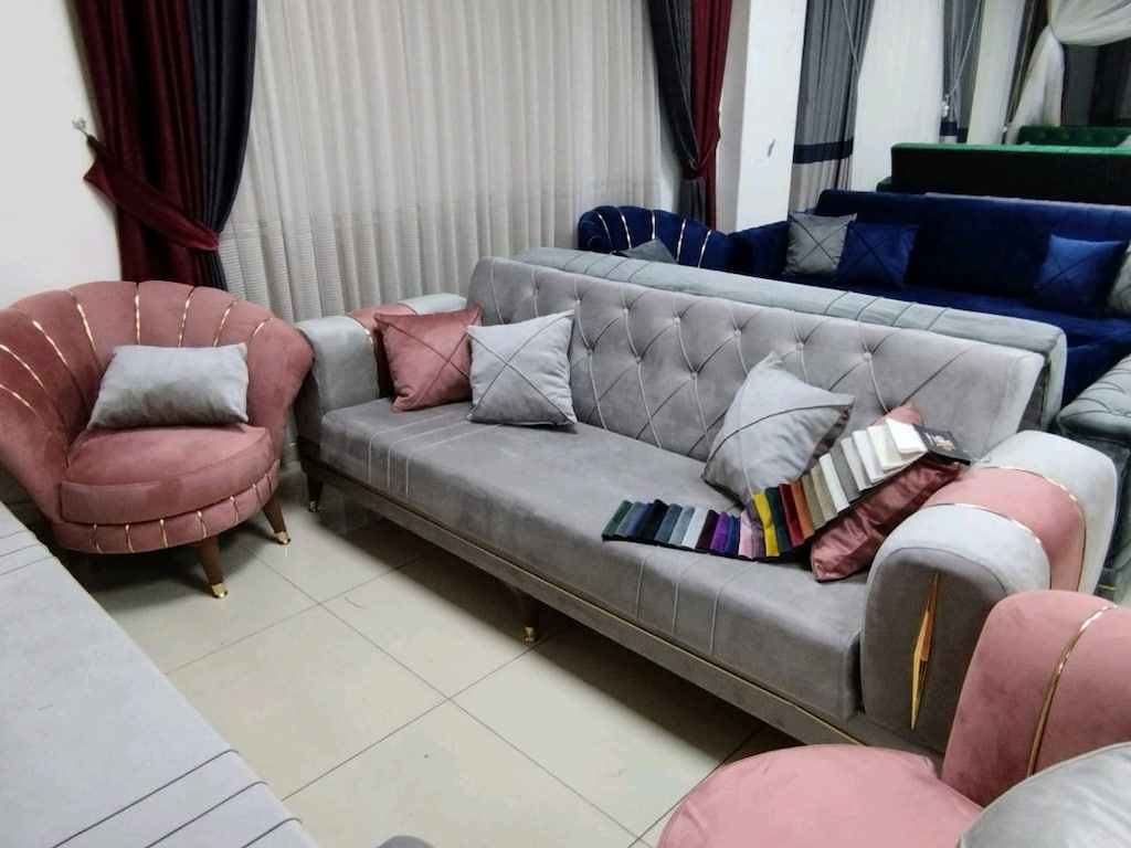 SIFIR SALON TAKIMI 3+3+1+1 İMALATTAN KOLTUK TAKIMI - 3