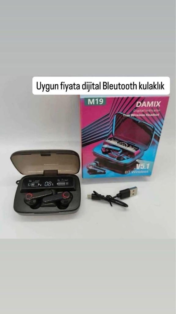 dijital Bleutooth kulaklık kampanya sadece 400 tl uzun şarj süreli