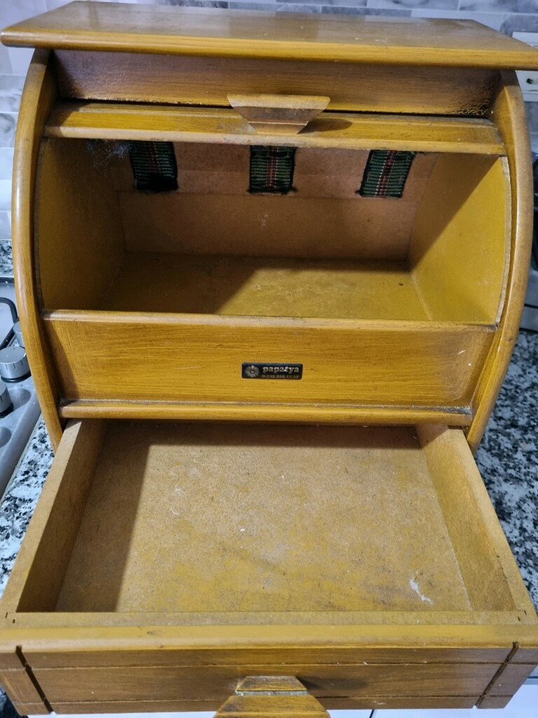 Vıntage ahşap ekmeklik - 3