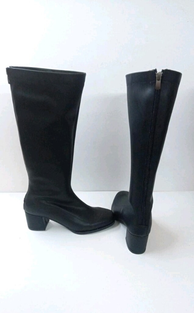Siyah Dizüstü Stiletto Çizme - 5