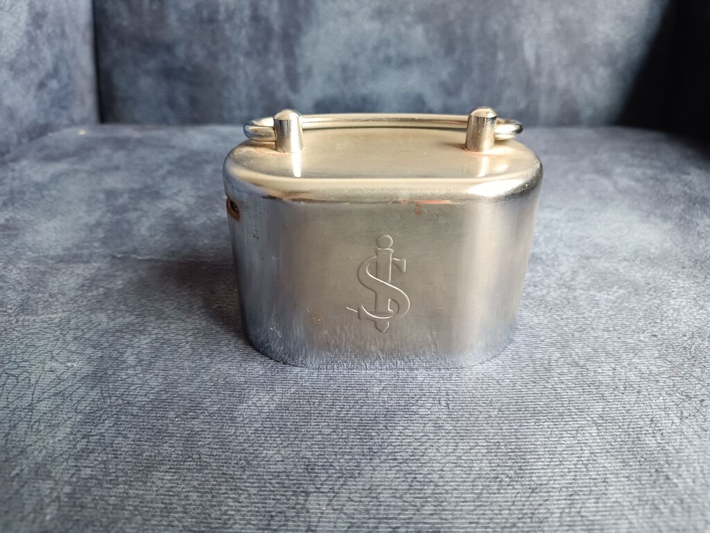 Vintage İş Bankası Metal Kumbarası (Anahtarı Yok) - 2