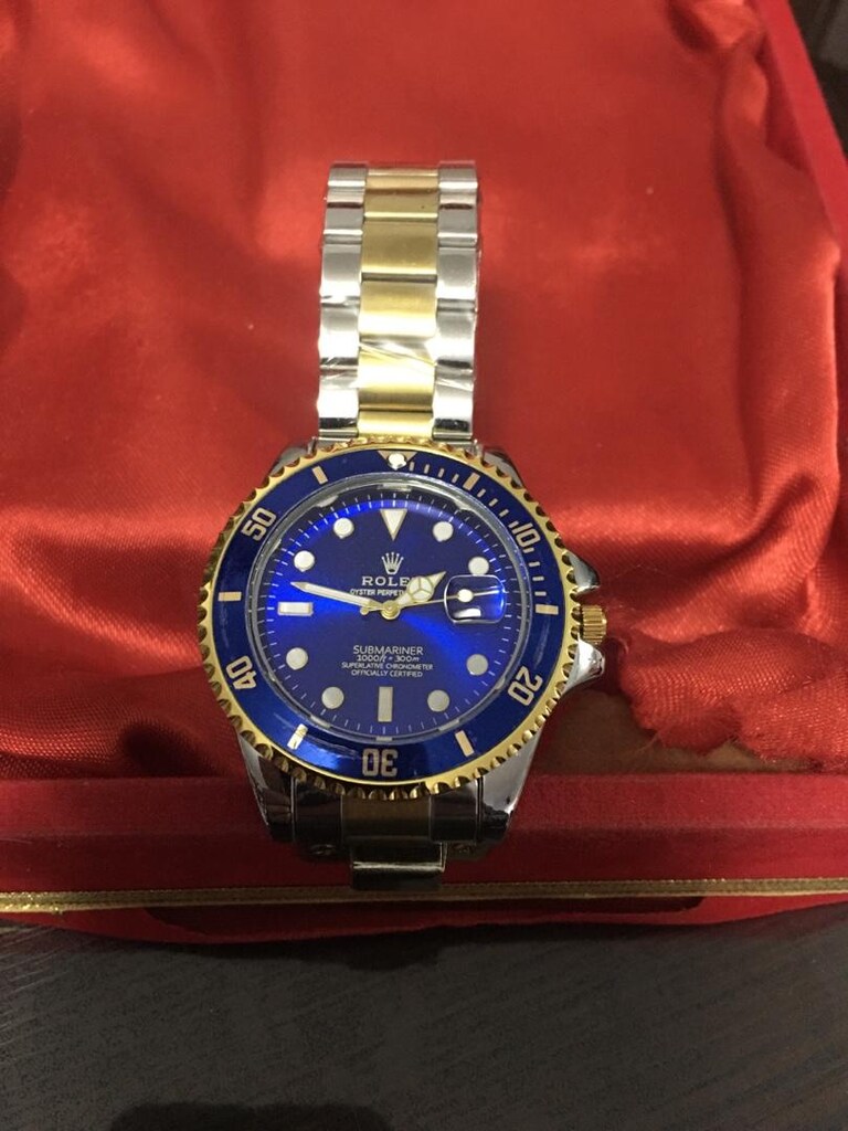 Rolex Submariner mavi kadranlı modern klasik Erkek kol Saati - 6