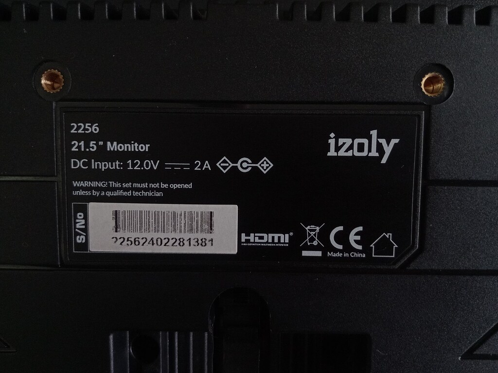 Arızalı Izoly 2256 21.5′′ Led Monitör 1920x1080p Full HD 75 Hz - 5