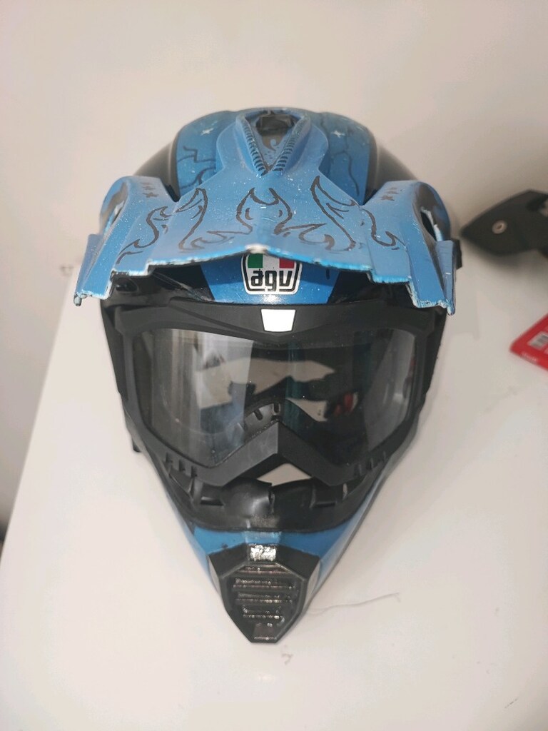 AGV marka Cross Gözlüklü Kask - 2