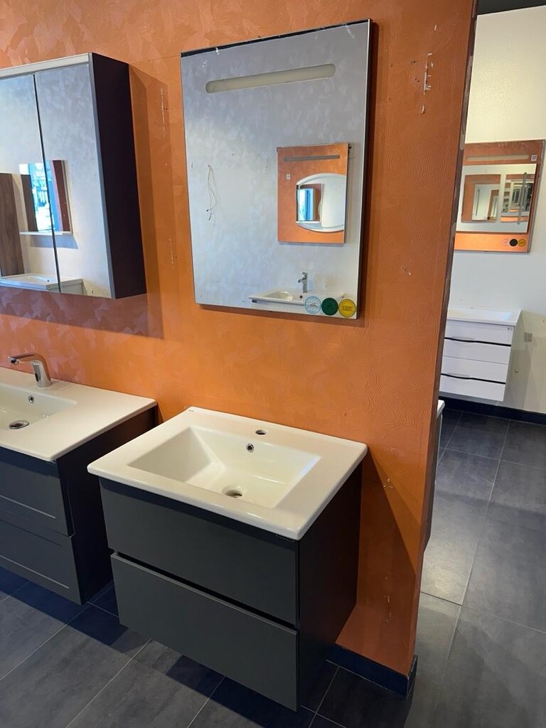65*45 cm Antrasit Mdf Banyo Mobilya Seti - 3