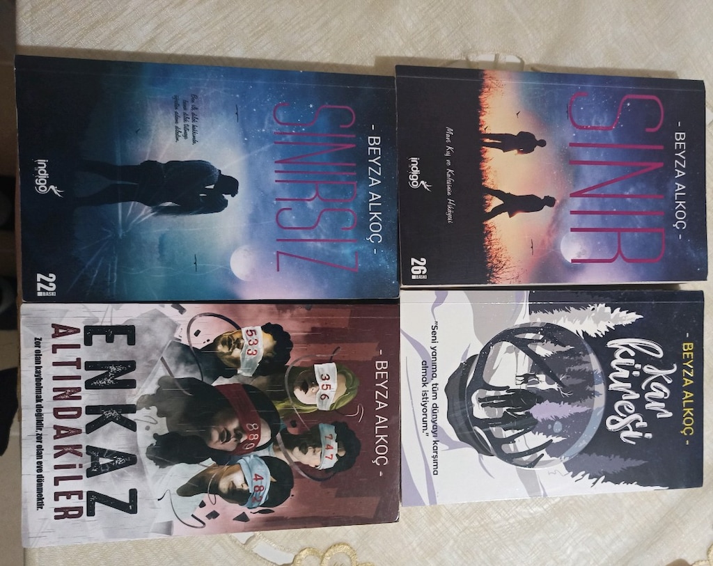 Beyza alkoç kitapları,sınır ,sınırsız,kar küresi, enkaz altındakiler