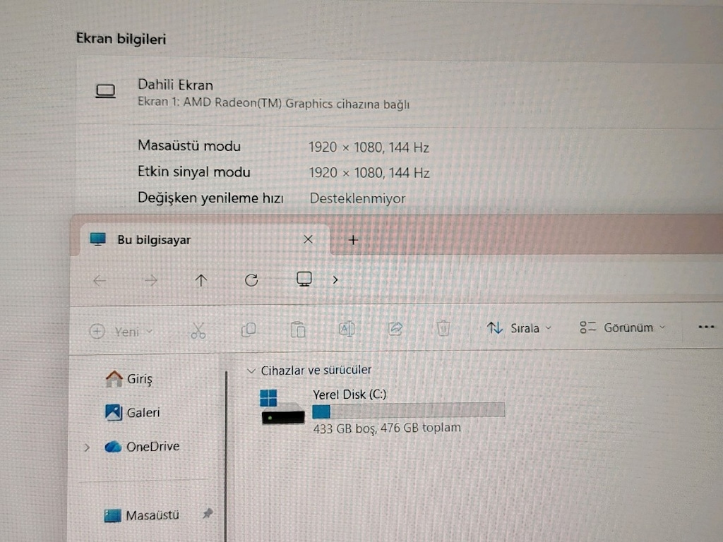 ACER NİTRO V R5 5600H 8GB RAM RTX 3050 4GB EKRAN KARTI - 3
