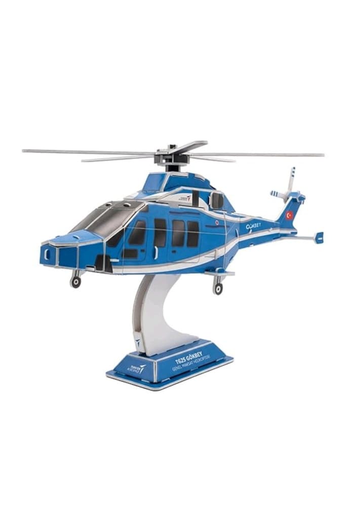TUSAŞ Kaan Gökbey Hürjet ve Hürkuş 4'ü 1 arada 3D PUZZLE - 6