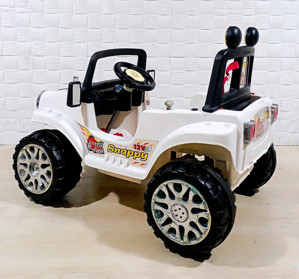 Akülü araba 12 volt çift motorlu aküsü sıfır paketinde - 5