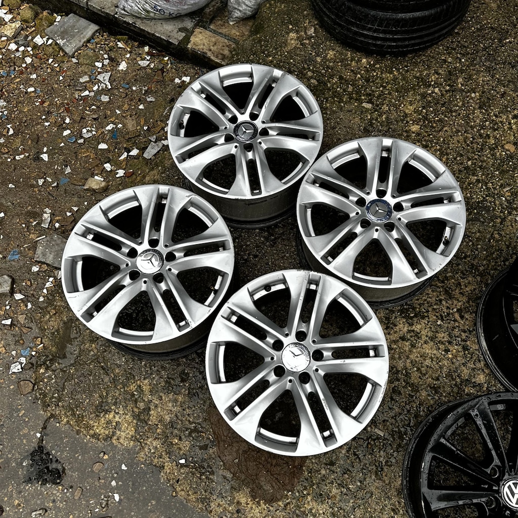 ORİJİNAL 17 inç 5x112 Mercedes W212 Jant Takımı 2. El - 4