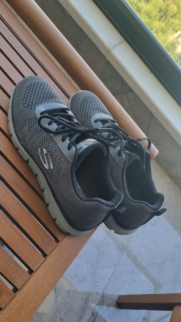 Orjinal Skechers lite weight (hafif) 43 numara gri erkek ayakkabı - 3