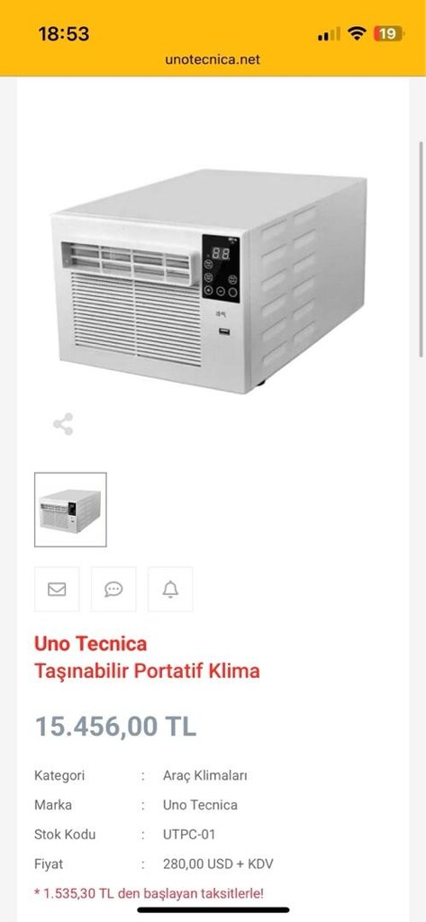 Uno Tecnica Taşınabilir Portatif Klima - 3