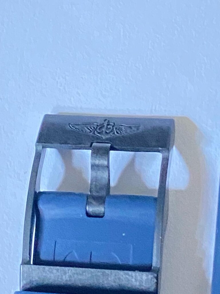 Breitling lacivert 24 mm silikon kordon tokalı - 10