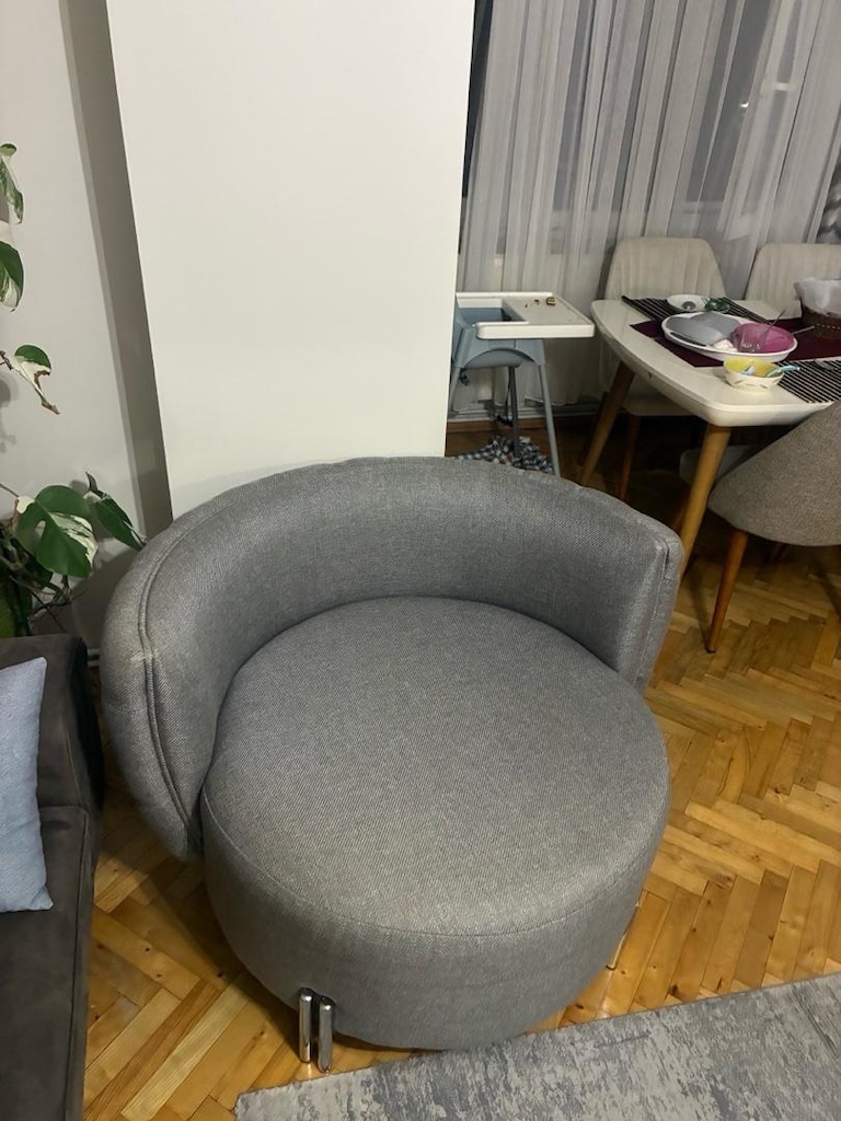 1,5 kişilik yuvarlak berjer - 2