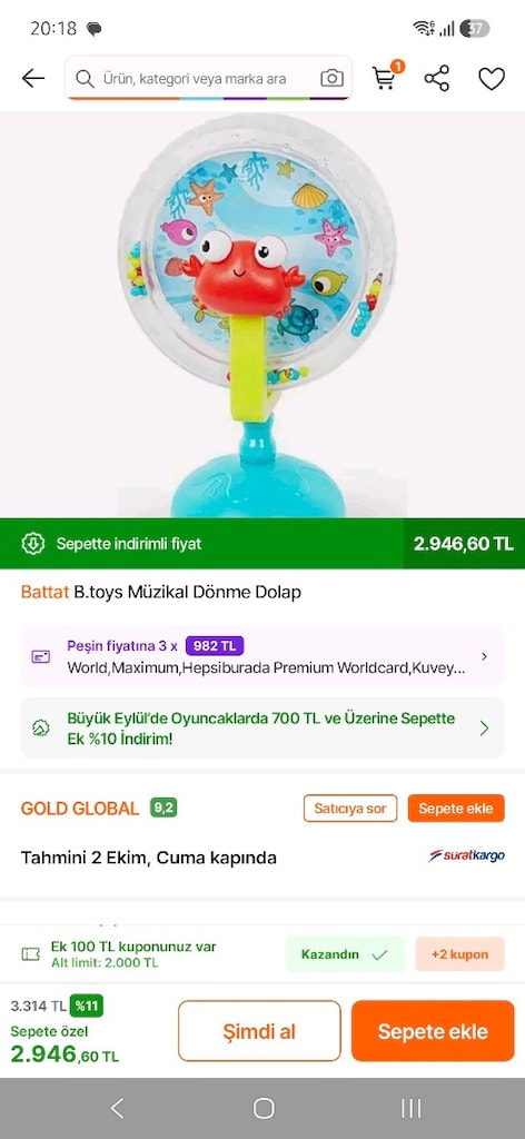 B.Toys Kırmızı Yengeç - 4
