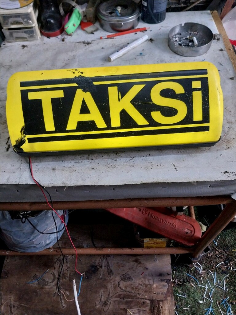 araç üstü taksi levhası ışıklı mıknatıslı - 3